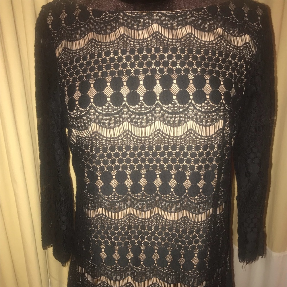 Black lace dress